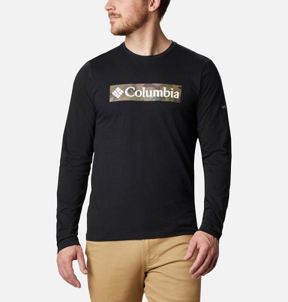 Columbia T-Shirt Herre Lookout Point Sort ABXF48532 Danmark